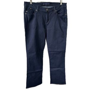 Rock & Republic Women's Kasandra Dark Wash Embellished Pockets Bootcut Jeans 12